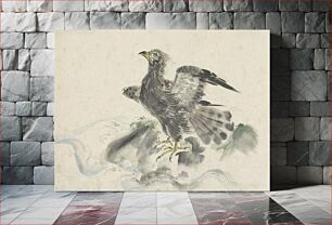 Πίνακας, Roofvogel op rots, Utagawa Kuniyoshi (attributed to) (1808–1861) by Utagawa Kuniyoshi