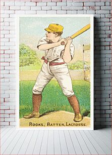 Πίνακας, Rooks, Batter, Lacrosse (1887) published by D. Buchner&Co., New York