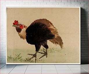Πίνακας, Rooster by Katsushika Hokusai