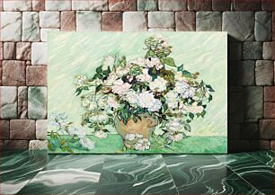Πίνακας, Roses (1890) by Vincent Van Gogh