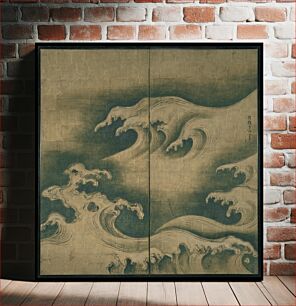 Πίνακας, Rough Waves by Ogata Kōrin