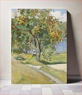 Πίνακας, Rowan tree, 1908, by Pekka Halonen