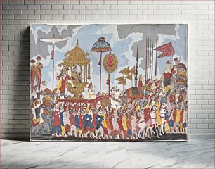 Πίνακας, Royal Procession with Maharaja Serfoji II of Thanjavur (r. 1798-1832)