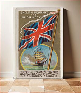 Πίνακας, Royal Standard, Great Britain, from Flags of All Nations, Series 1 (N9) for Allen & Ginter Cigarettes Brands