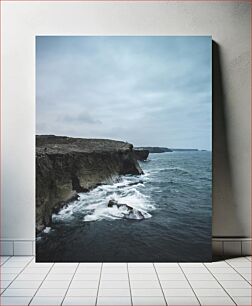 Πίνακας, Rugged Coastline with Crashing Waves Ανώμαλη ακτογραμμή με κύματα που συντρίβονται