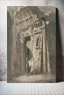 Πίνακας, Ruined Archway with a Line of Washing, possibly in Rome