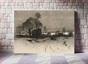 Πίνακας, (Rural Winter Scene)