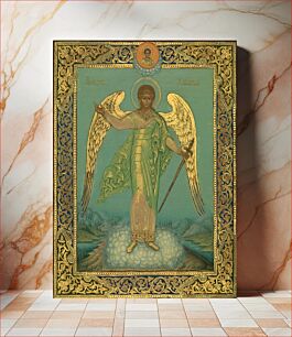 Πίνακας, Russian Icon of Guardian Angel, signed by V. Meshkov, 1904