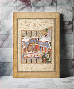 Πίνακας, Rustam Approaching the Tents of King Kubad, Page from a Manuscript of the Shahnama (Book of Kings) of Firdawsi