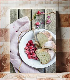 Πίνακας, Rustic Bread and Berries Χωριάτικο ψωμί και μούρα