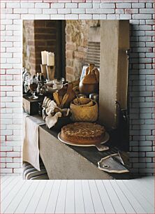 Πίνακας, Rustic Kitchen Setup Ρουστίκ Ρύθμιση Κουζίνας