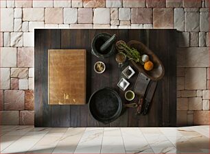 Πίνακας, Rustic Kitchen Setup Ρουστίκ Ρύθμιση Κουζίνας