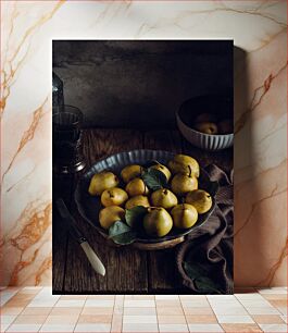 Πίνακας, Rustic Still Life with Pears Ρουστίκ νεκρή φύση με αχλάδια