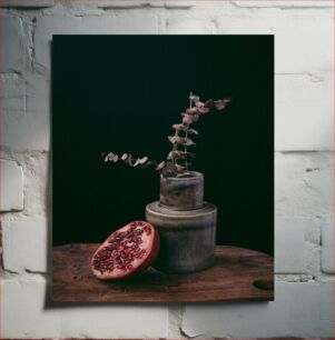 Πίνακας, Rustic Still Life with Pomegranate Ρουστίκ νεκρή φύση με ρόδι