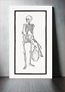 Πίνακας, S letter skeleton iconography Japanese illustration