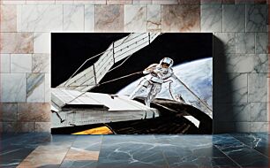 Πίνακας, S73-27508 (6 June 1973) --- An artist's concept showing astronaut Charles Conrad Jr