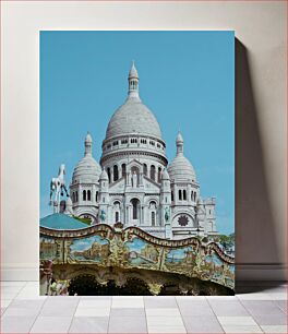 Πίνακας, Sacre Coeur with Carousel Sacre Coeur με Carousel