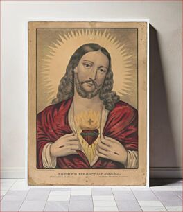 Πίνακας, Sacred Heart of Jesus: Sacre ́Coeur de Jesus / Saǵrado Coŕazon de Jesus