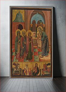 Πίνακας, Sacrifice of christ in the temple