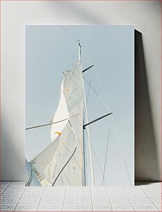 Πίνακας, Sailboat Mast and Sails Κατάρτι και πανιά ιστιοφόρου