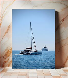 Πίνακας, Sailboats on the Sea Ιστιοπλοϊκά στη Θάλασσα