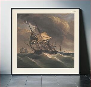 Πίνακας, [Sailing ship in storm]