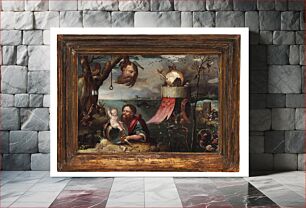 Πίνακας, Saint Christopher and the Christ Child by Jan Mandijn