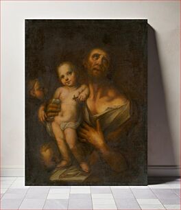 Πίνακας, Saint joseph with baby jesus
