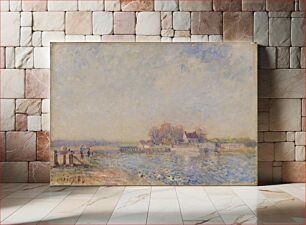 Πίνακας, Saint Mammès–Loing Canal (Saint Mammès–Canal du Loing) by Alfred Sisley