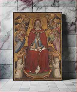Πίνακας, Saint Mary Magdalen Holding a Crucifix; (reverse) The Flagellation