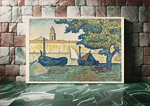 Πίνακας, Saint–Tropez (The Port of St. Tropez) (1894) by Paul Signac
