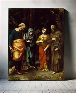 Πίνακας, Saints Peter, Martha, Mary Magdalen, and Leonard