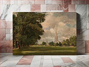 Πίνακας, Salisbury Cathedral from Lower Marsh Close (1820) by John Constable