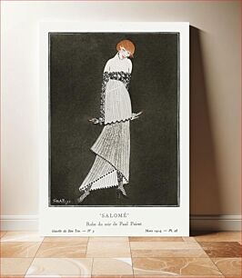 Πίνακας, Salome/ The evening gown by Paul Poiret (1914) by Simone A. Puget, published Gazette du Bon Ton