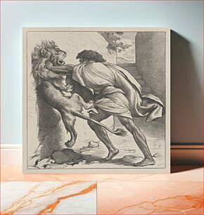 Πίνακας, Samson and the Lion by various artists/makers (1865–81)