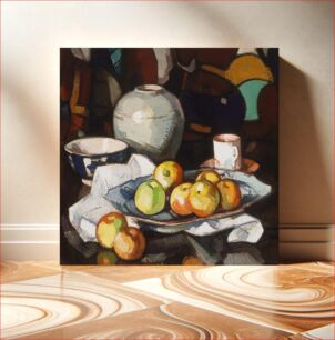 Πίνακας, Samuel Peploe - Still life- apples and jar
