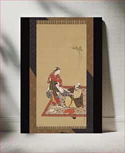 Πίνακας, Samurai and Wakashu (Male Youth) by Miyagawa Isshō
