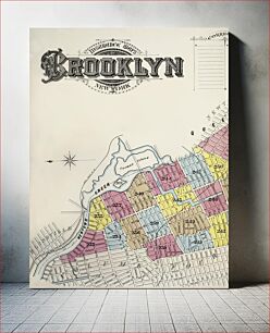 Πίνακας, Sanborn Fire Insurance Map from Brooklyn, Kings County, New York (1888) by Sanborn Map Company