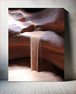 Πίνακας, Sandfall in Canyon Αμμοπτώσεις στο φαράγγι