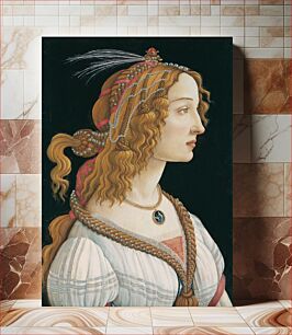 Πίνακας, Sandro Botticelli's Portrait of a Lady (Portrait of Simonetta Vespucci as Nymph) (1480–1485)