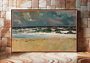 Πίνακας, Sandy Beach with Breakers by Winslow Homer