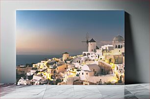 Πίνακας, Santorini at Dusk Σαντορίνη στο σούρουπο