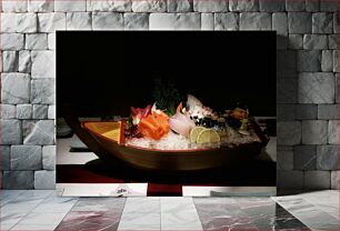 Πίνακας, Sashimi Boat Presentation Παρουσίαση σκάφους Sashimi