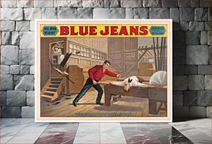 Πίνακας, Saw Mill Scene, from Blue Jeans