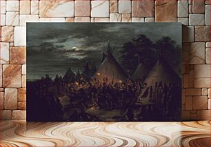 Πίνακας, Scalp Dance, Sioux (1845–1848) by George Catlin