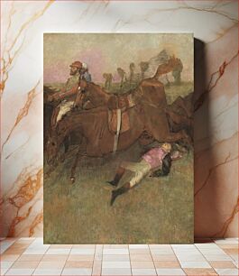 Πίνακας, Scene from the Steeplechase: The Fallen Jockey (1886) by Edgar Degas