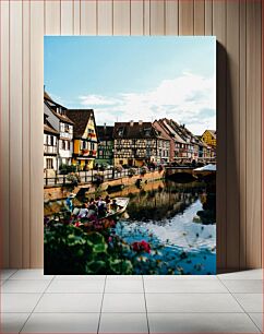 Πίνακας, Scenic Canal with Colorful Buildings Γραφικό κανάλι με πολύχρωμα κτίρια