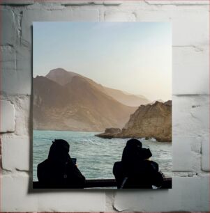 Πίνακας, Scenic Coastal View with Silhouettes Γραφική θέα στην Ακτή με Σιλουέτες