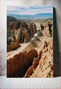 Πίνακας, Scenic Desert Landscape with Road Γραφικό ερημικό τοπίο με δρόμο