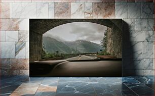 Πίνακας, Scenic Drive Through Mountain Tunnel Scenic Drive Through Mountain Tunnel